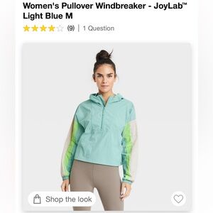 Joylab pull over wind breaker